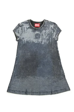 Dresses | Oval D By Diesel>DIESEL Dress with finishing mylar and sequins Denim Black