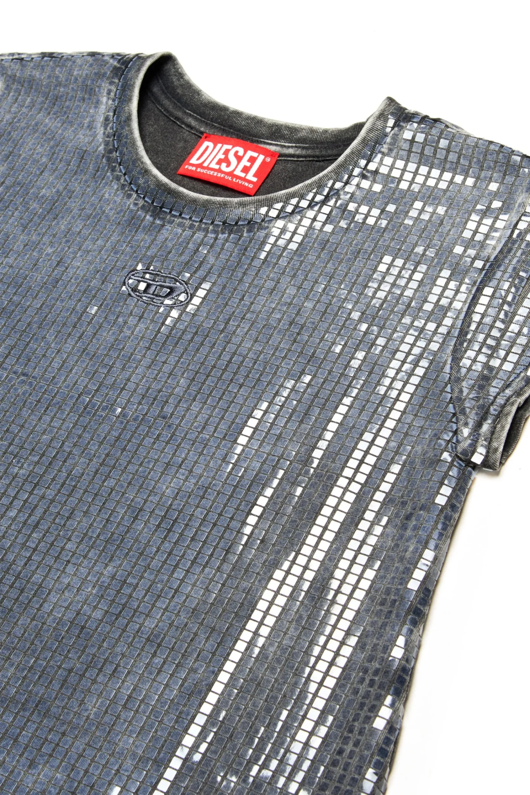 Dresses | Oval D By Diesel>DIESEL Dress with finishing mylar and sequins Denim Black