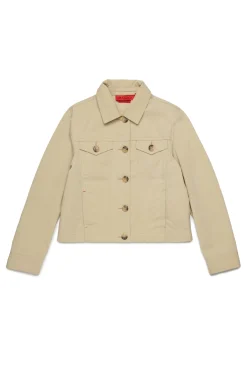 Jackets And Padded Jackets>MAX&Co. Drill trucker jacket beige