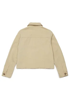 Jackets And Padded Jackets>MAX&Co. Drill trucker jacket beige