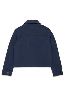 Jackets And Padded Jackets>MAX&Co. Drill trucker jacket bluette