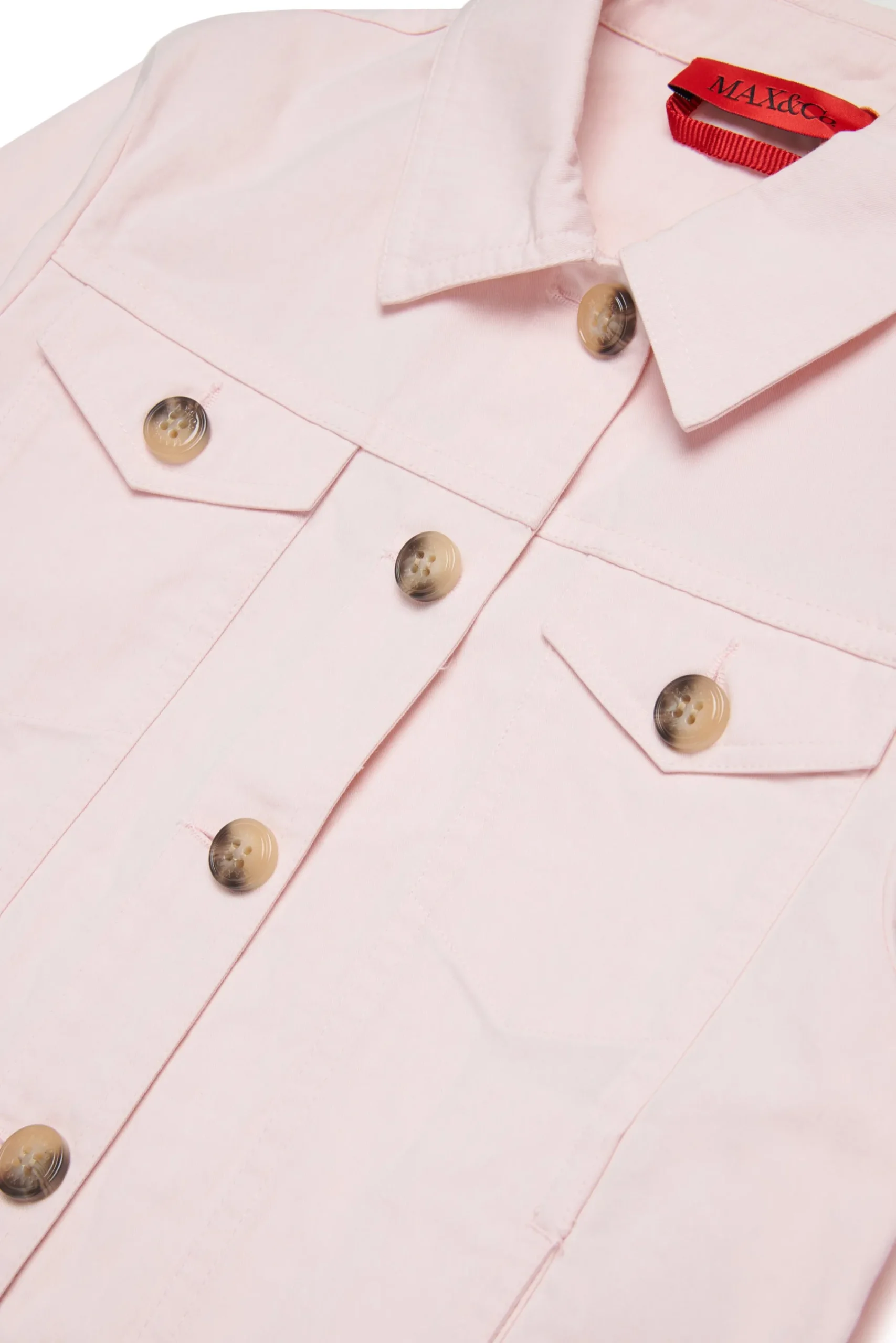 Jackets And Padded Jackets>MAX&Co. Drill trucker jacket antique lilac pink