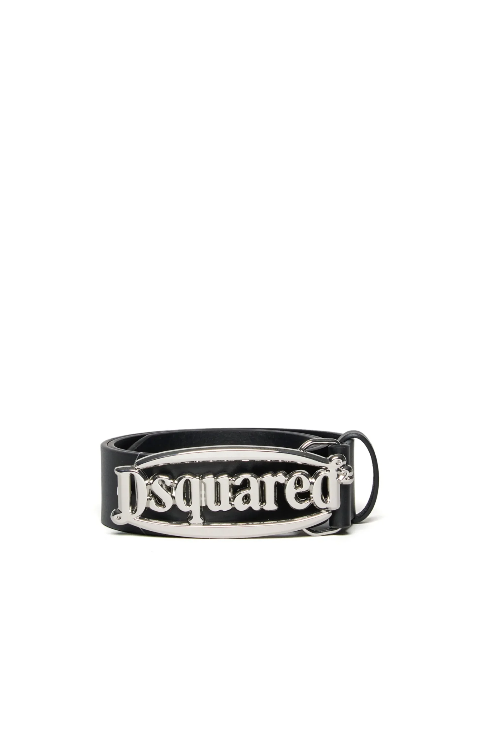 Belts>DSQUARED2 leather belt with buckle black