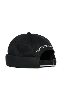Hats And Caps | Logomania>DSQUARED2 Embroidered logo summer beanie black