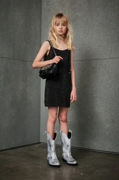 Dresses | Party Looks>DSQUARED2 Evening dress with rhinestones black