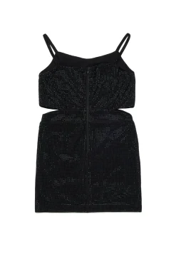 Dresses | Party Looks>DSQUARED2 Evening dress with rhinestones black