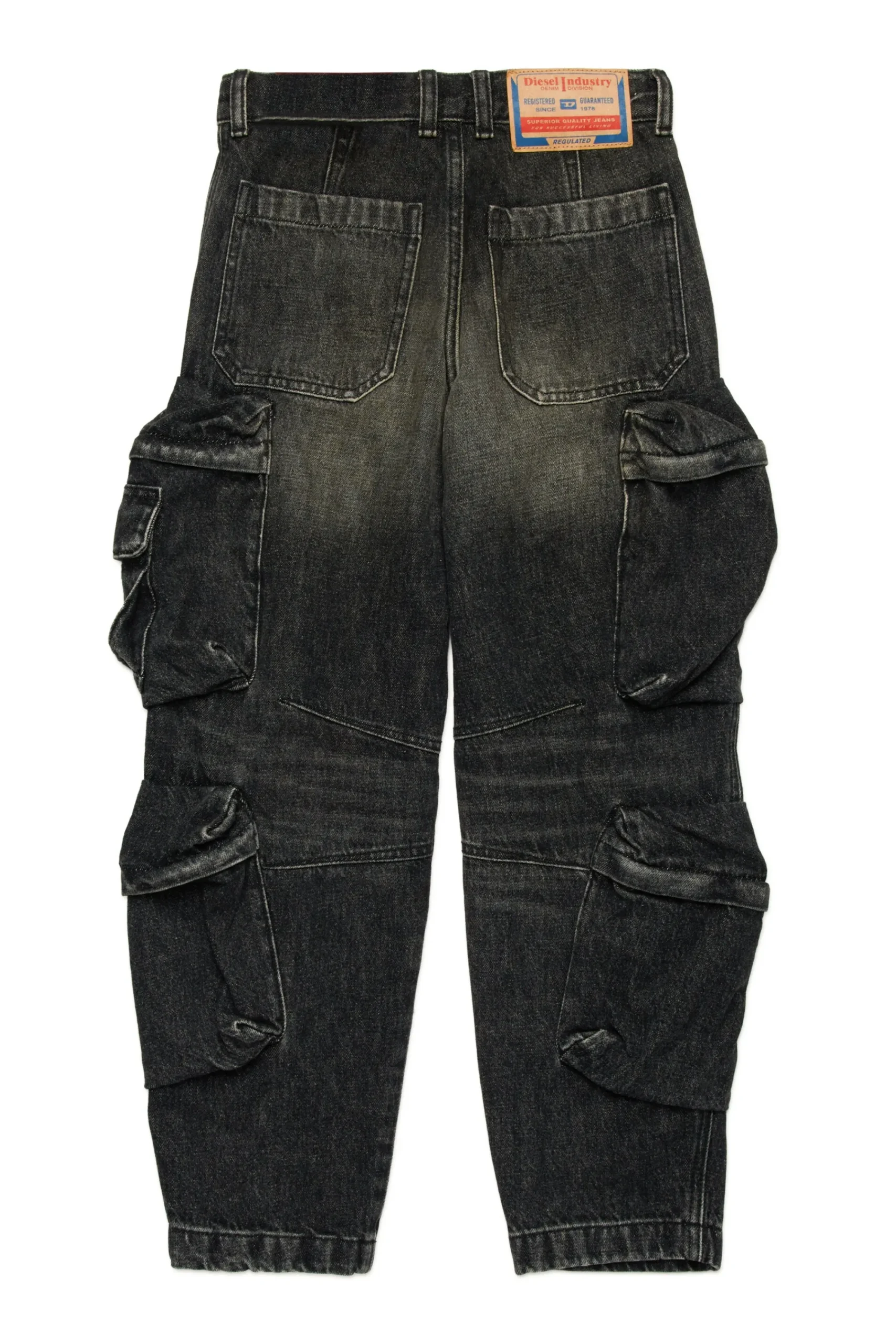 Denim-Mania | Denim-Mania>DIESEL Faded black straight jeans - D-Fish Denim Black