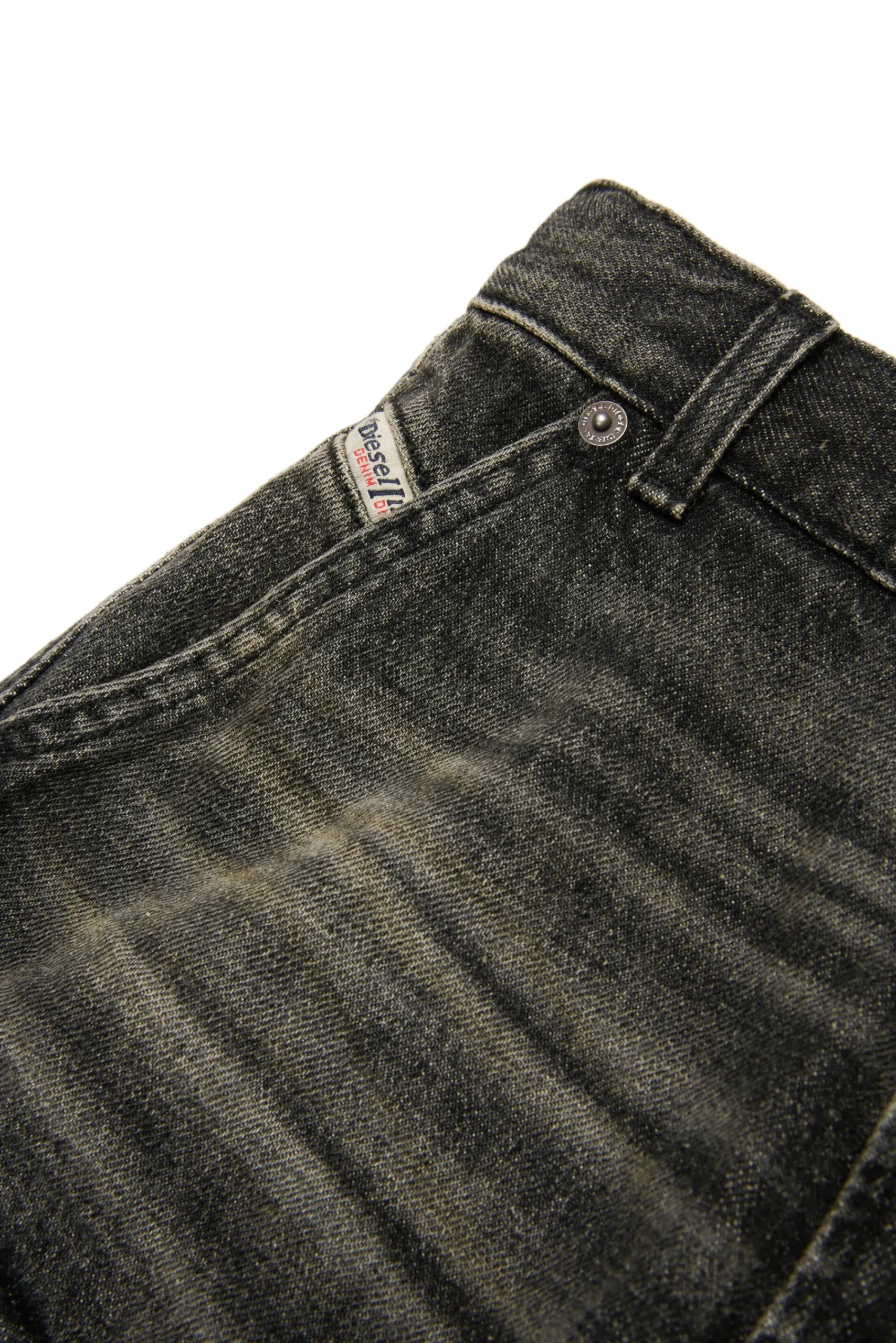 Denim-Mania | Denim-Mania>DIESEL Faded black straight jeans - D-Fish Denim Black