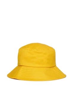 Accessories | Logomania>MARNI Fisherman hat branded with logo intense yellow