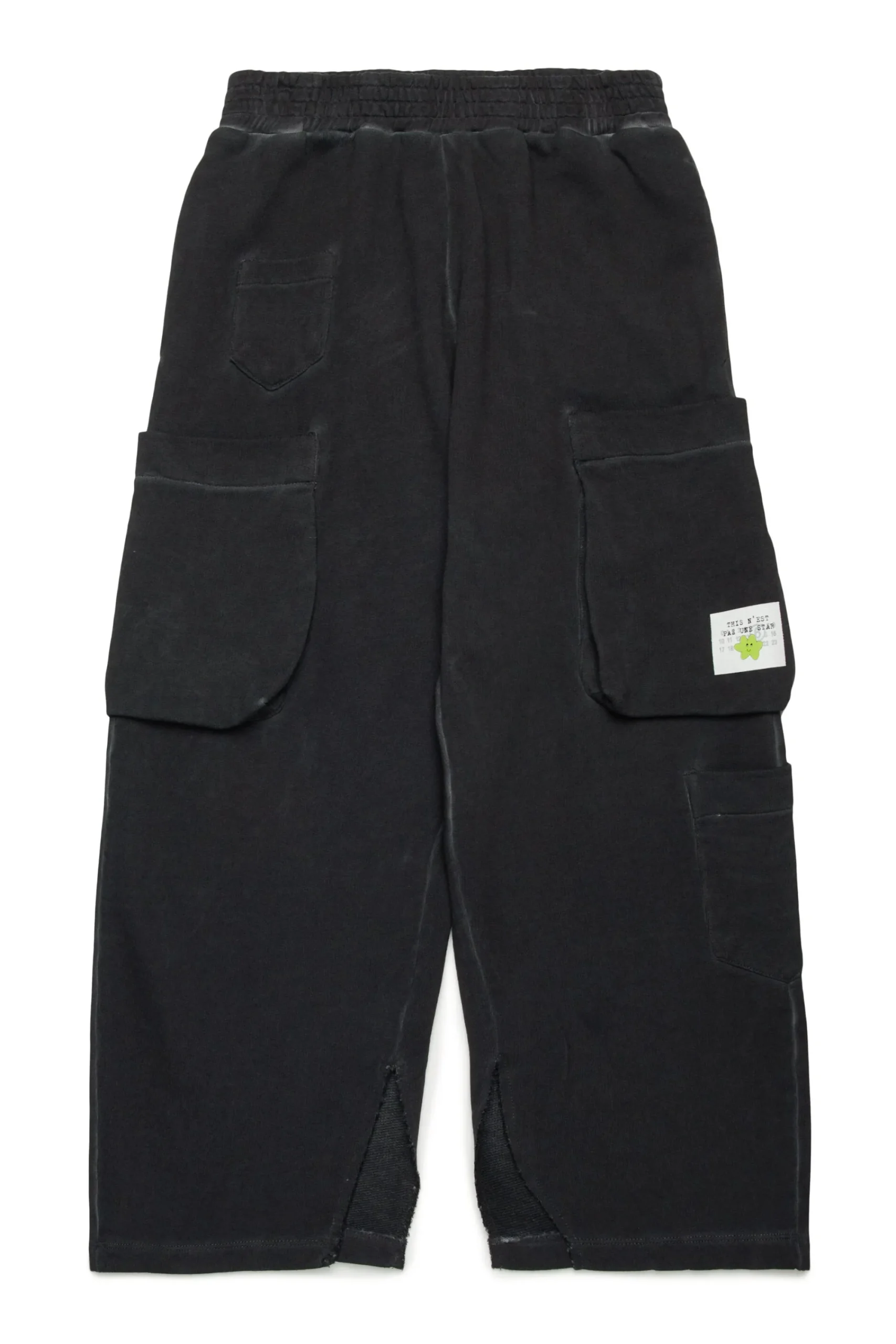 Pants | Pants>MM6 MAISON MARGIELA Fleece cargo pants black