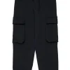 Pants>DIESEL Fleece cargo pants with Oval D logo black