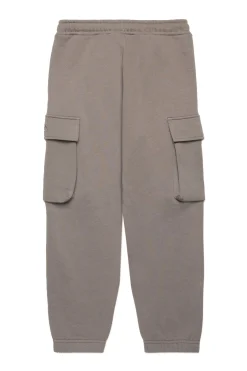 Pants>DIESEL Fleece cargo pants with Oval D logo dark grey