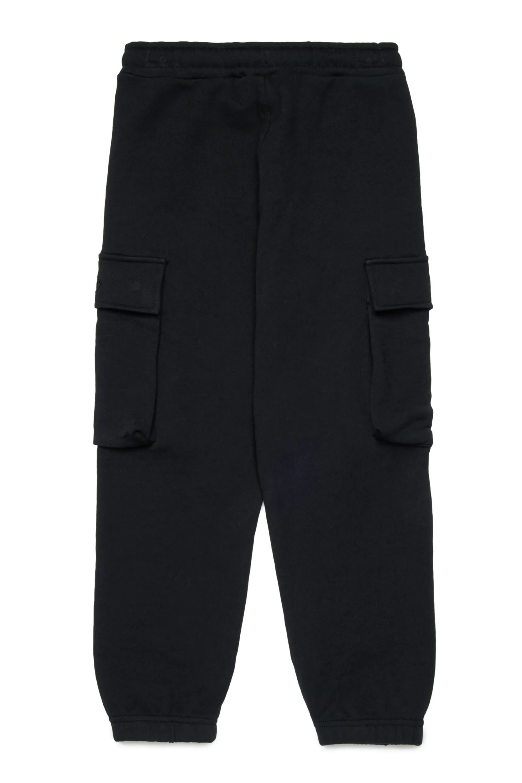 Pants>DIESEL Fleece cargo pants with Oval D logo black