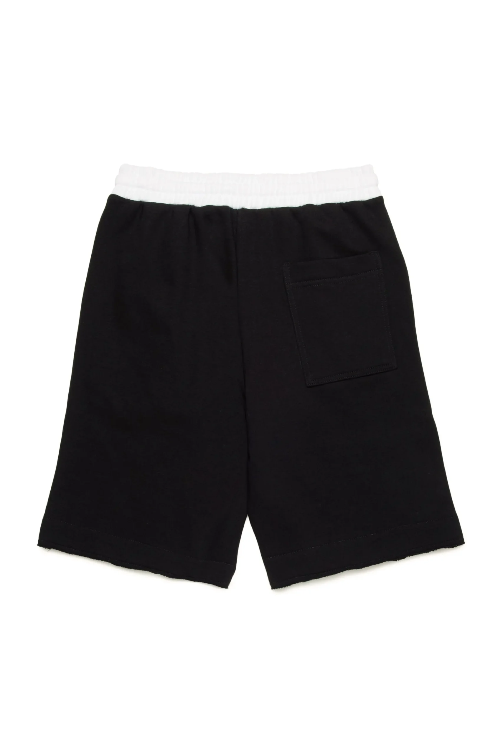 Shorts>N°21 Fleece colorblock shorts black