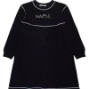 Dresses>MARNI Fleece dress with baguette logo black