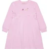 Dresses>MARNI Fleece dress with baguette logo antique lilac pink