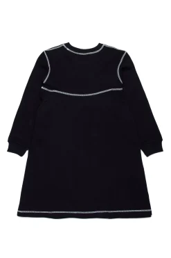 Dresses>MARNI Fleece dress with baguette logo black