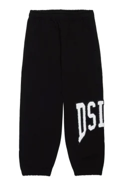 Logomania | Logomania>DIESEL Fleece jogger pants with DSL78 graphics black