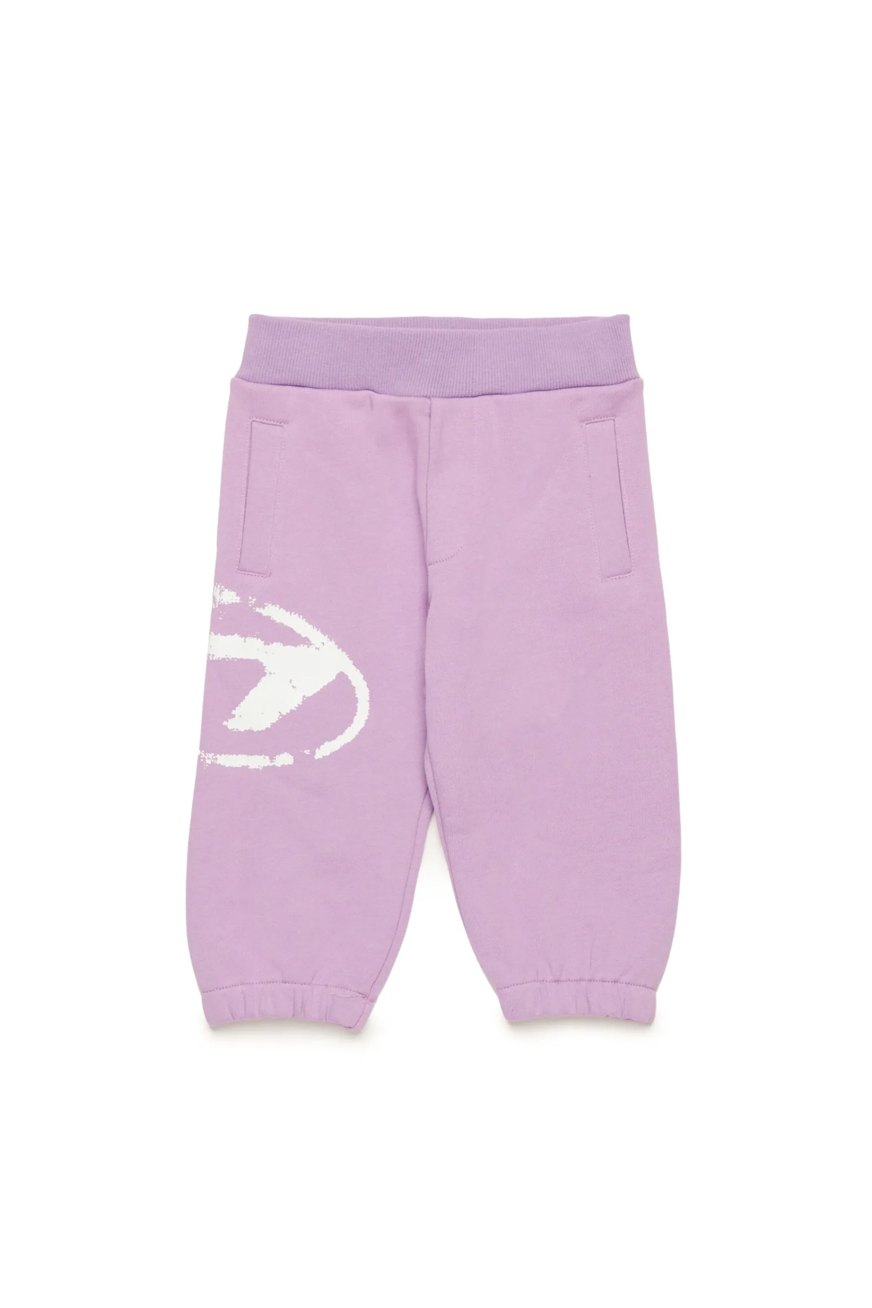 Oval D By Diesel | Oval D By Diesel>DIESEL Fleece jogger pants with Oval D logo lavender