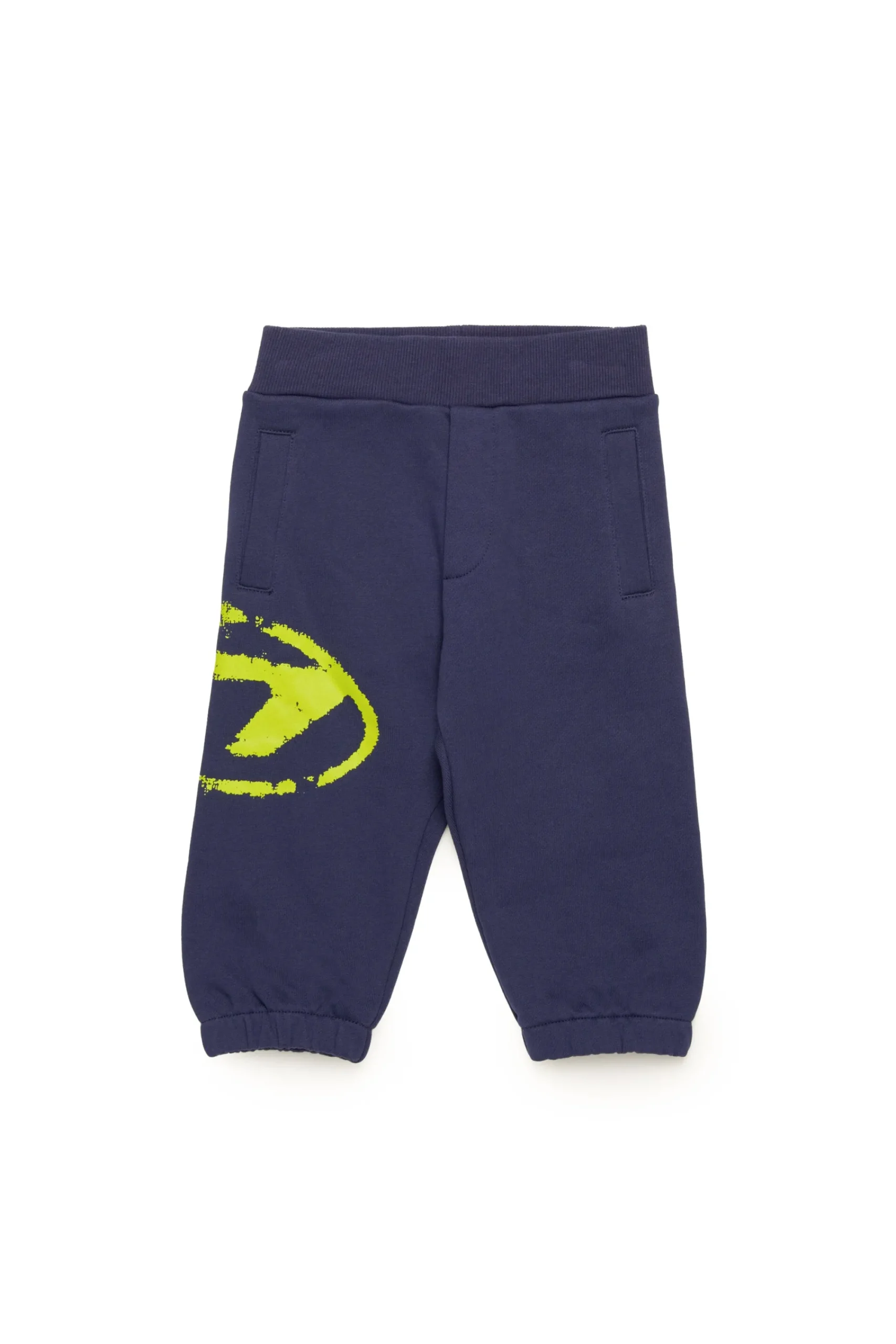 Oval D By Diesel | Oval D By Diesel>DIESEL Fleece jogger pants with Oval D logo blue peacoat