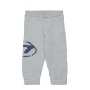 Oval D By Diesel | Oval D By Diesel>DIESEL Fleece jogger pants with Oval D logo grey melange