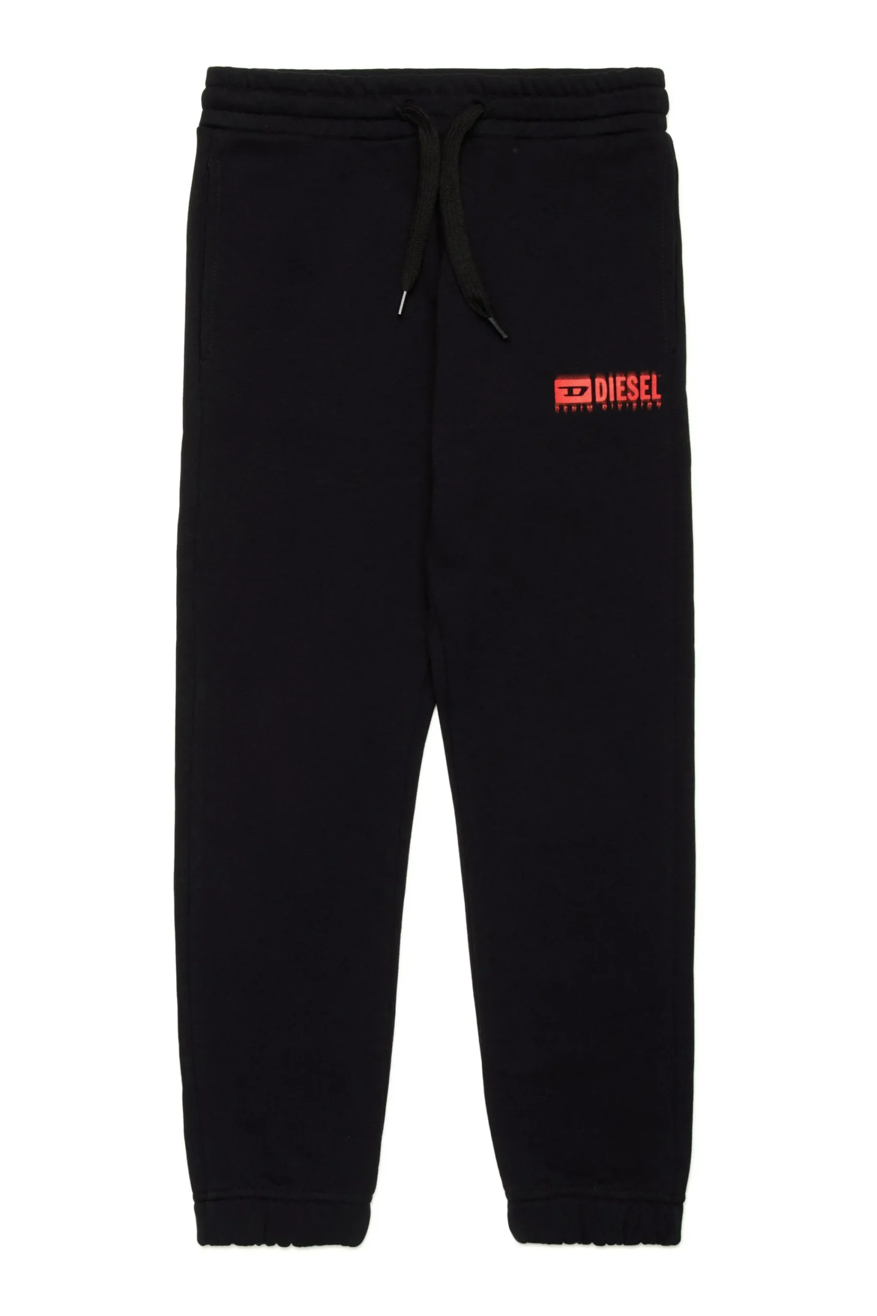 Activewear | Activewear>DIESEL Fleece jogger pants with degradé logo red