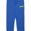 Activewear | Activewear>DIESEL Fleece jogger pants with degradé logo bright bluette