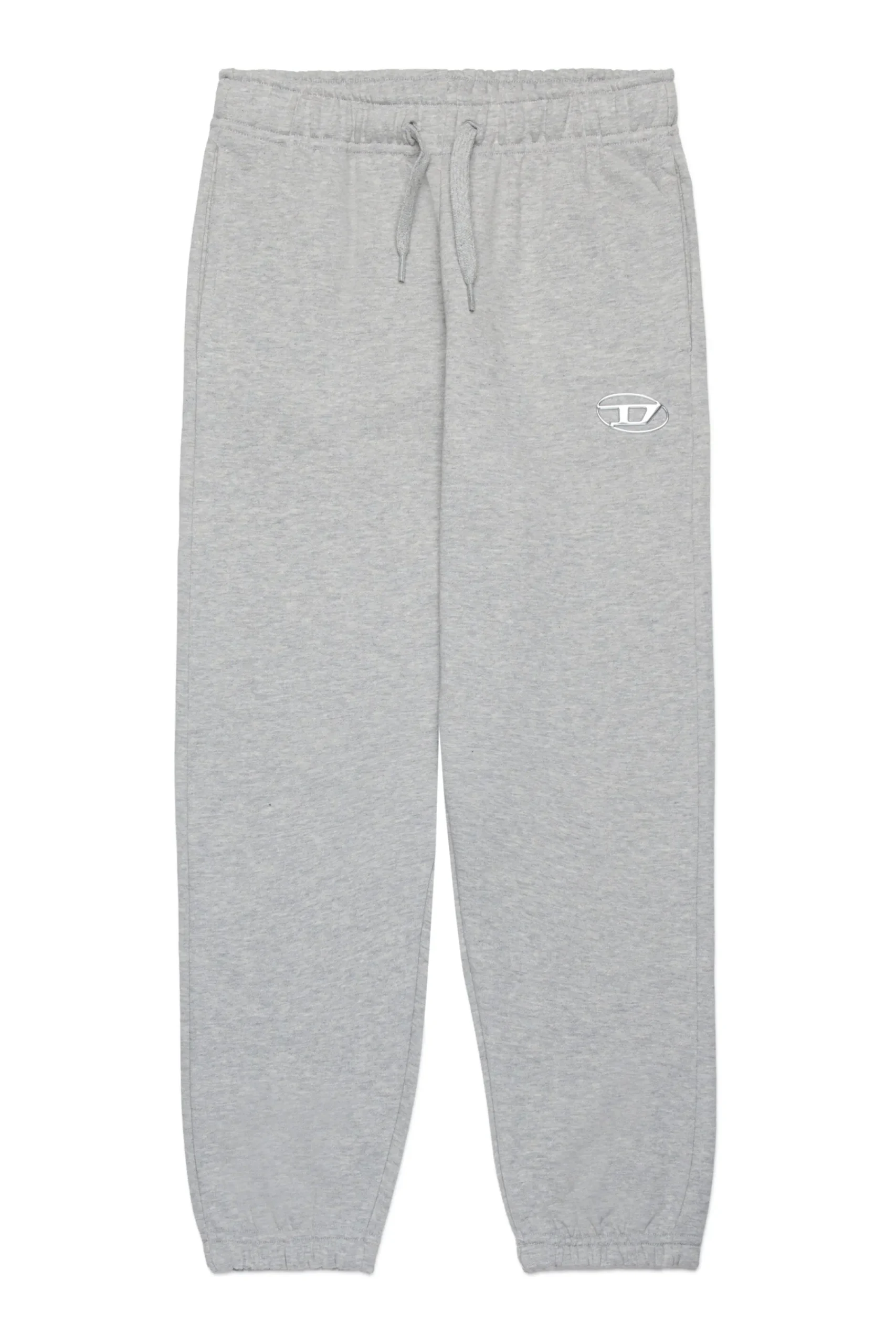 Oval D By Diesel | Oval D By Diesel>DIESEL Fleece jogger pants with Oval D logo grey melange