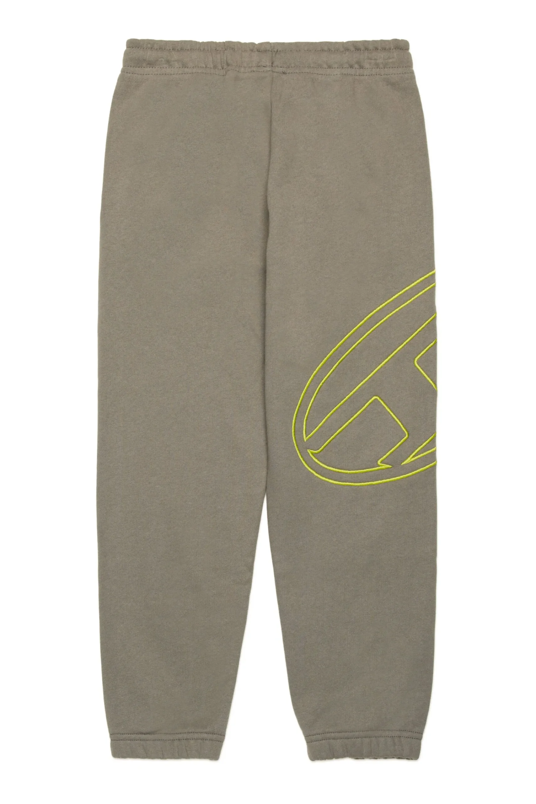 Oval D By Diesel | Oval D By Diesel>DIESEL Fleece jogger pants with maxi Oval D logo dark grey