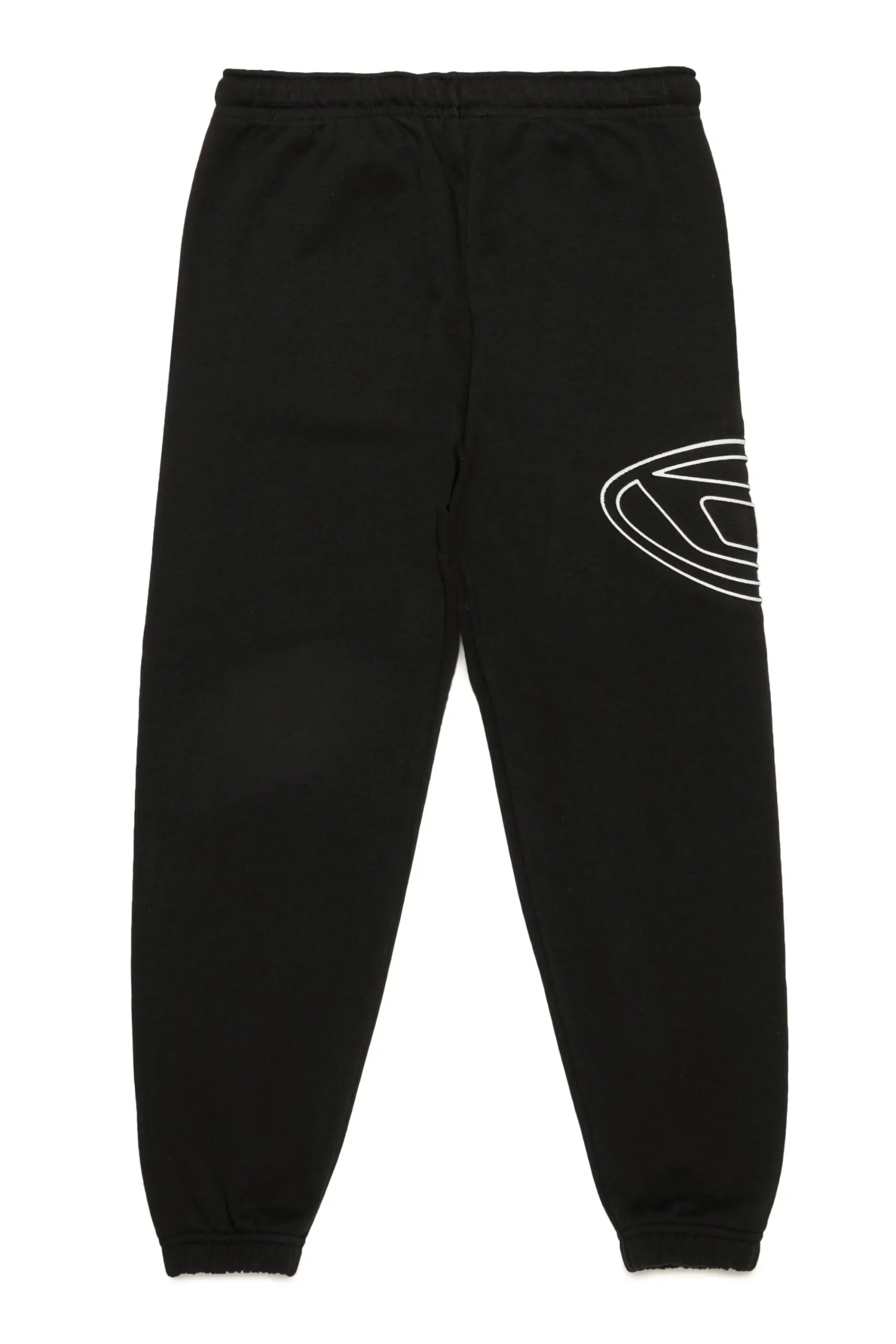 Pants>DIESEL Fleece jogger pants with Oval D logo black