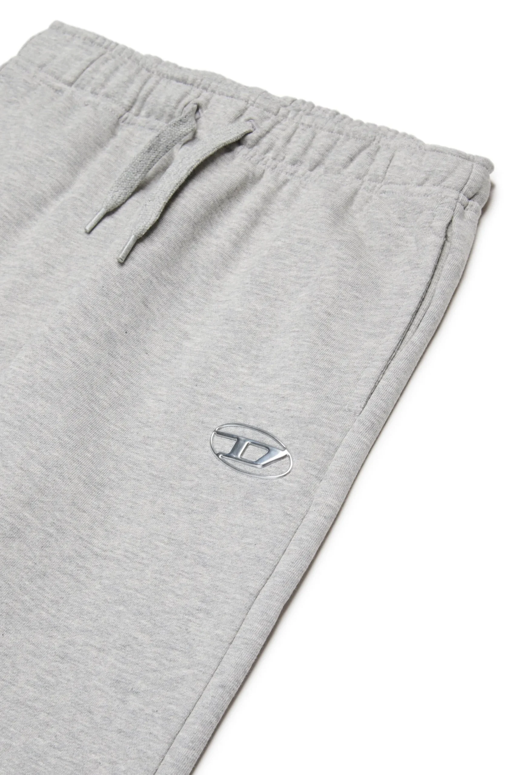 Oval D By Diesel | Oval D By Diesel>DIESEL Fleece jogger pants with Oval D logo grey melange