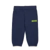 Activewear | Activewear>DIESEL Fleece jogger trousers with degradé logo blue peacoat