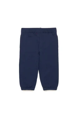 Activewear | Activewear>DIESEL Fleece jogger trousers with degradé logo blue peacoat