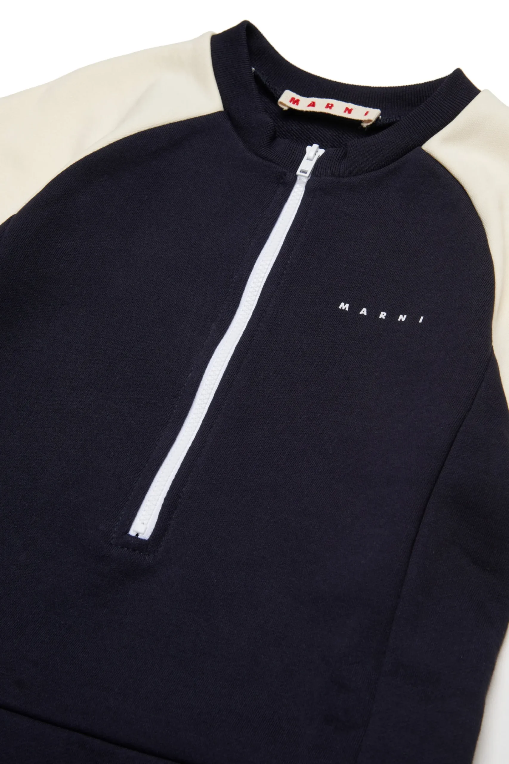 Dresses | Activewear>MARNI Fleece mini dress with colorblock details blue navy
