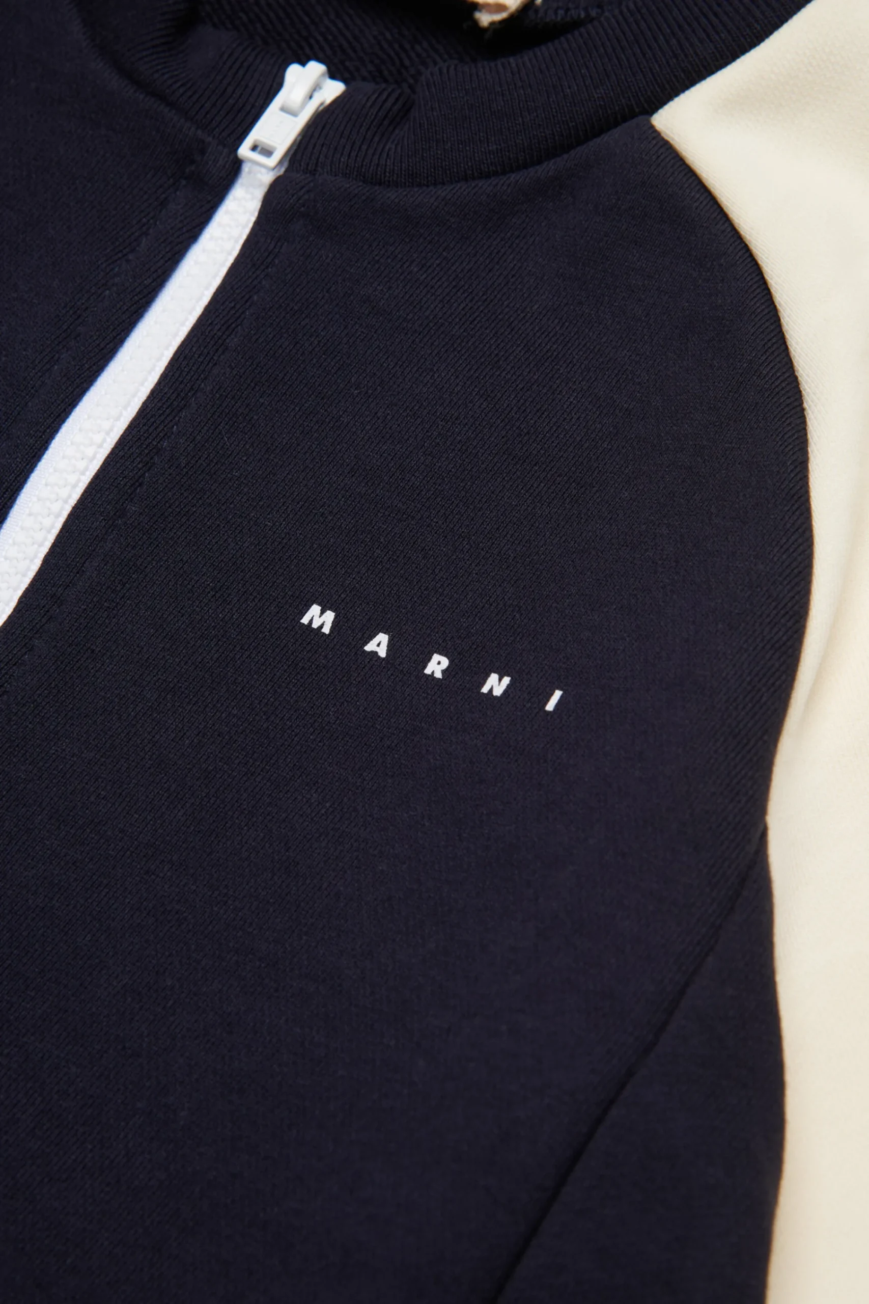 Dresses | Activewear>MARNI Fleece mini dress with colorblock details blue navy