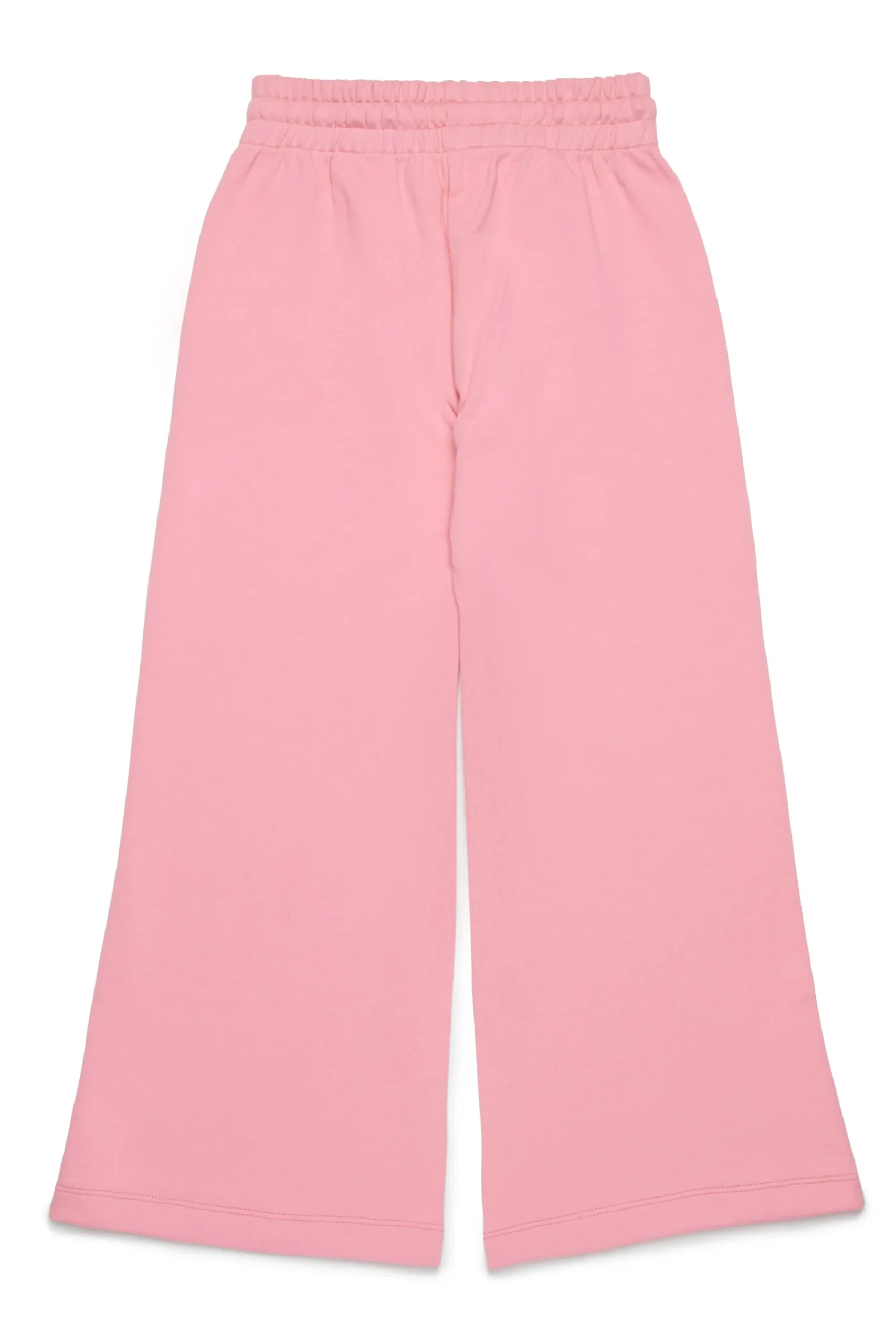 Pants>DIESEL Fleece pants with heart graphics pink