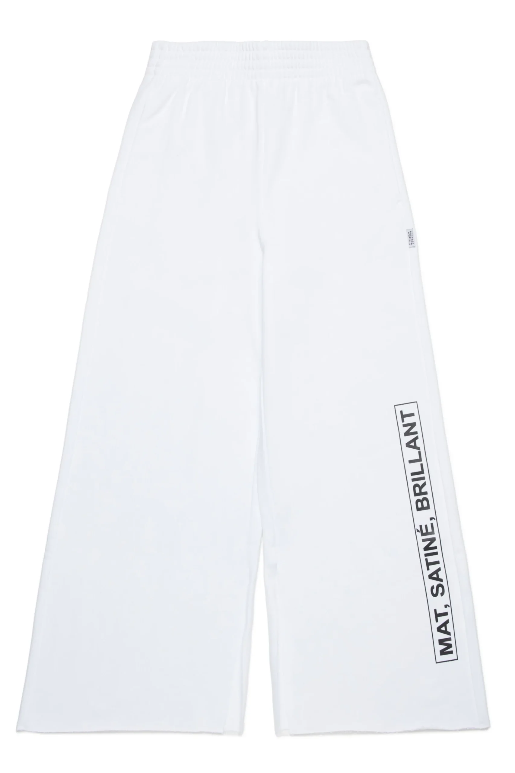 Pants | Activewear>MM6 MAISON MARGIELA Fleece pants with lettering white
