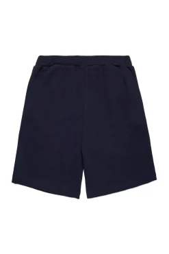 Shorts | Shorts>MARNI Fleece shorts branded Promenade blue navy