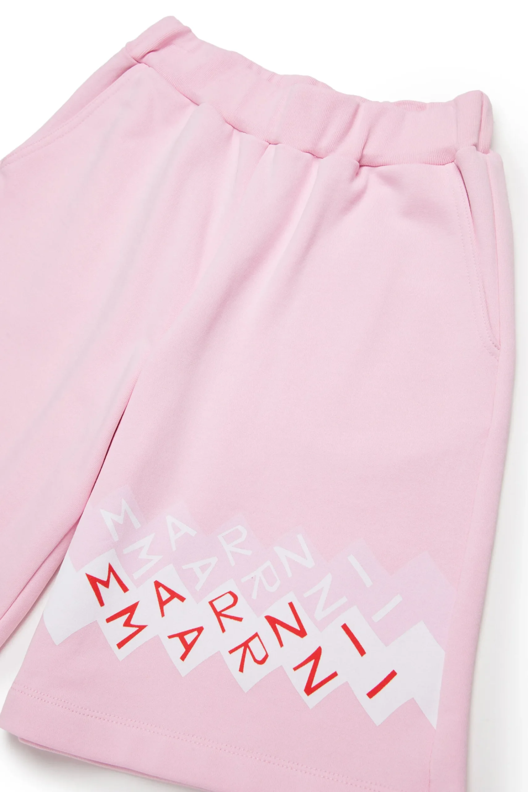 Shorts | Shorts>MARNI Fleece shorts branded Promenade light pink