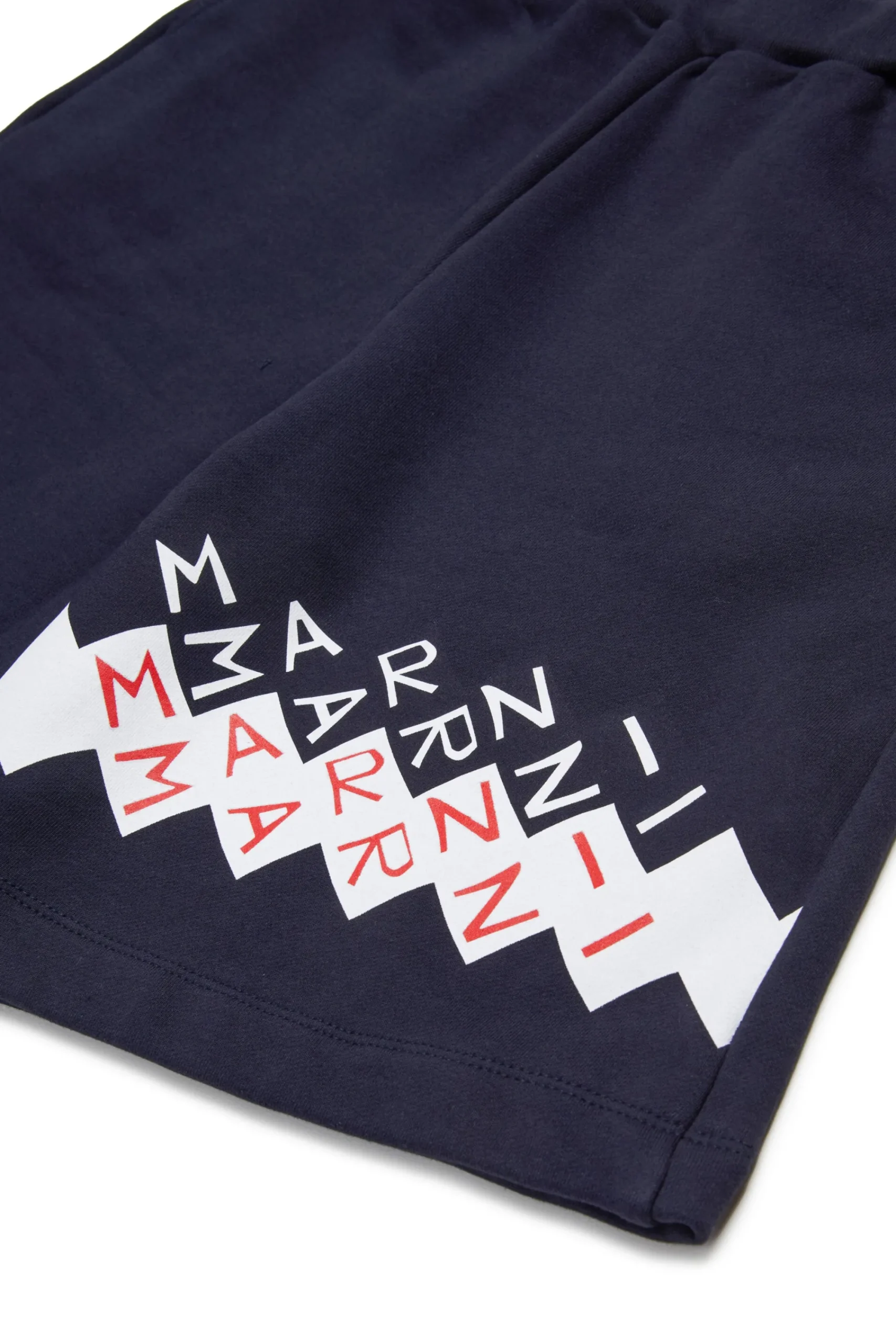 Shorts | Shorts>MARNI Fleece shorts branded Promenade blue navy