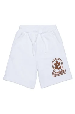 Shorts | Shorts>DSQUARED2 Fleece shorts Invicta x white