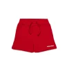 Activewear | Activewear>DSQUARED2 Fleece shorts with logo tango red