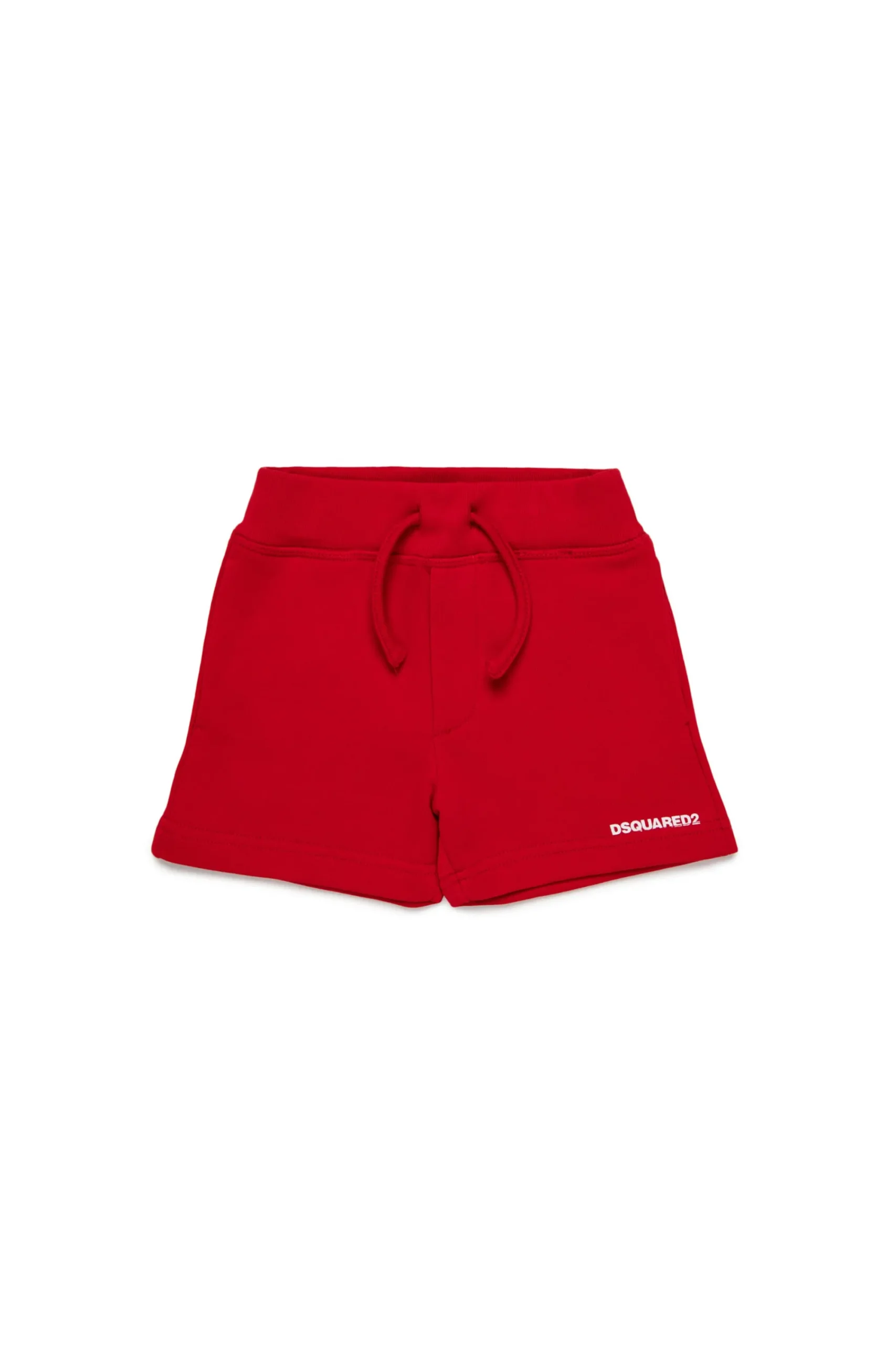 Activewear | Activewear>DSQUARED2 Fleece shorts with logo tango red