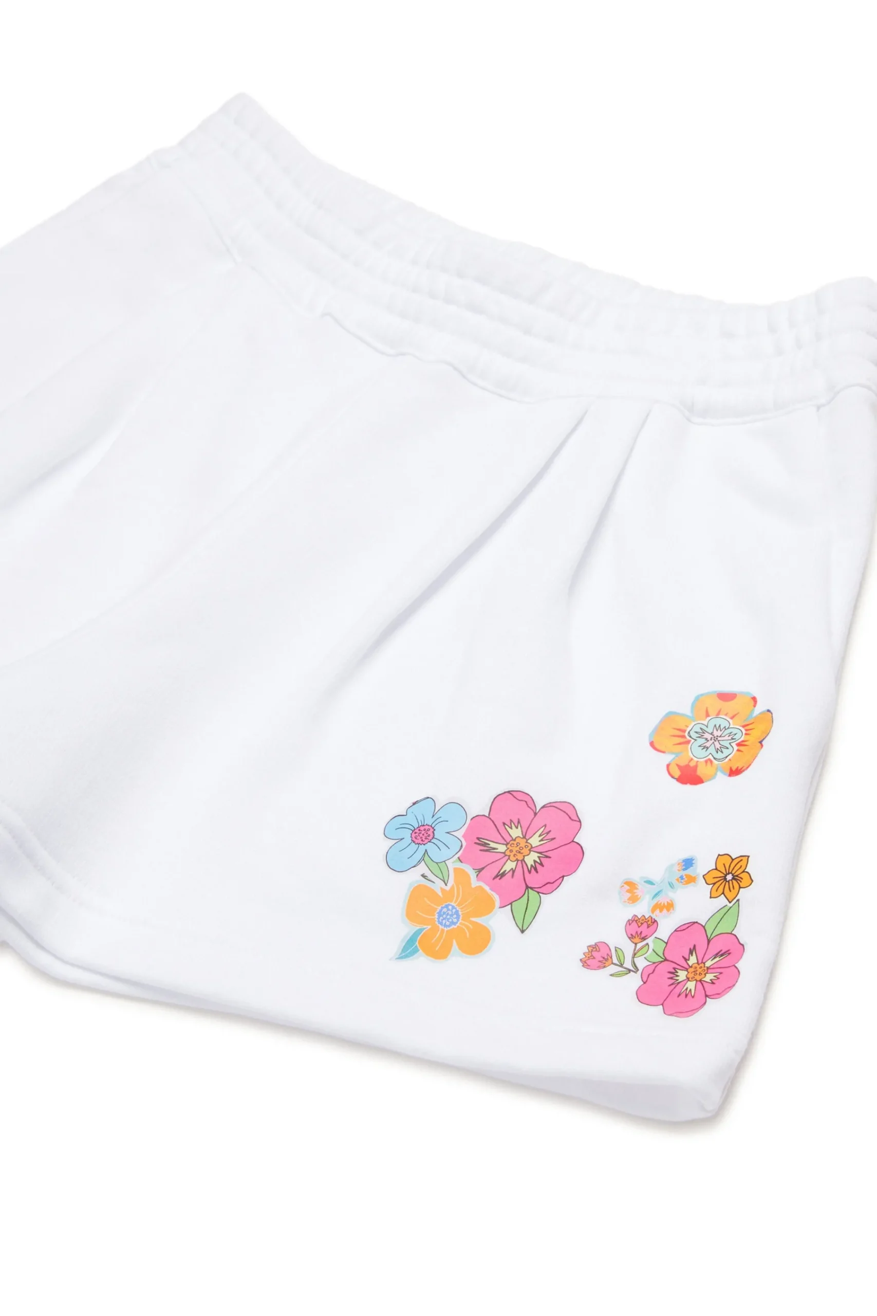 Shorts>MARNI Fleece shorts with flowers white