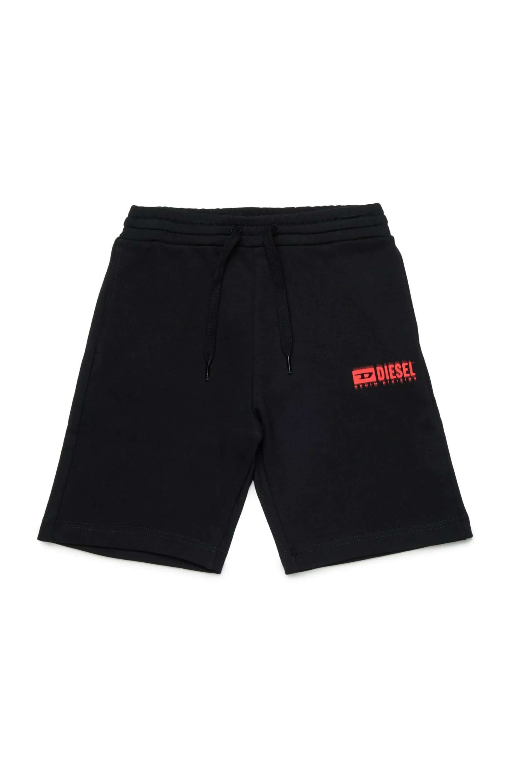 Activewear | Activewear>DIESEL Fleece shorts with logo red