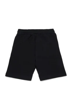 Activewear | Activewear>DIESEL Fleece shorts with logo red
