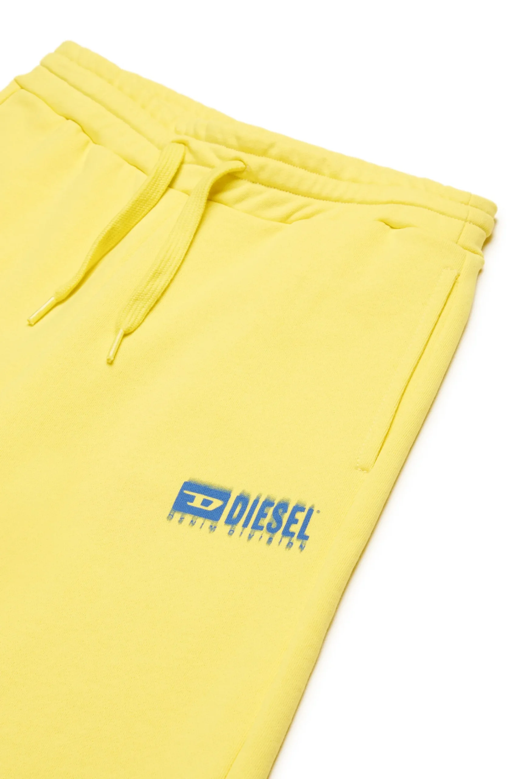 Activewear | Activewear>DIESEL Fleece shorts with logo canary yellow