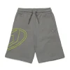 Oval D By Diesel | Oval D By Diesel>DIESEL Fleece shorts with maxi Oval D logo dark grey