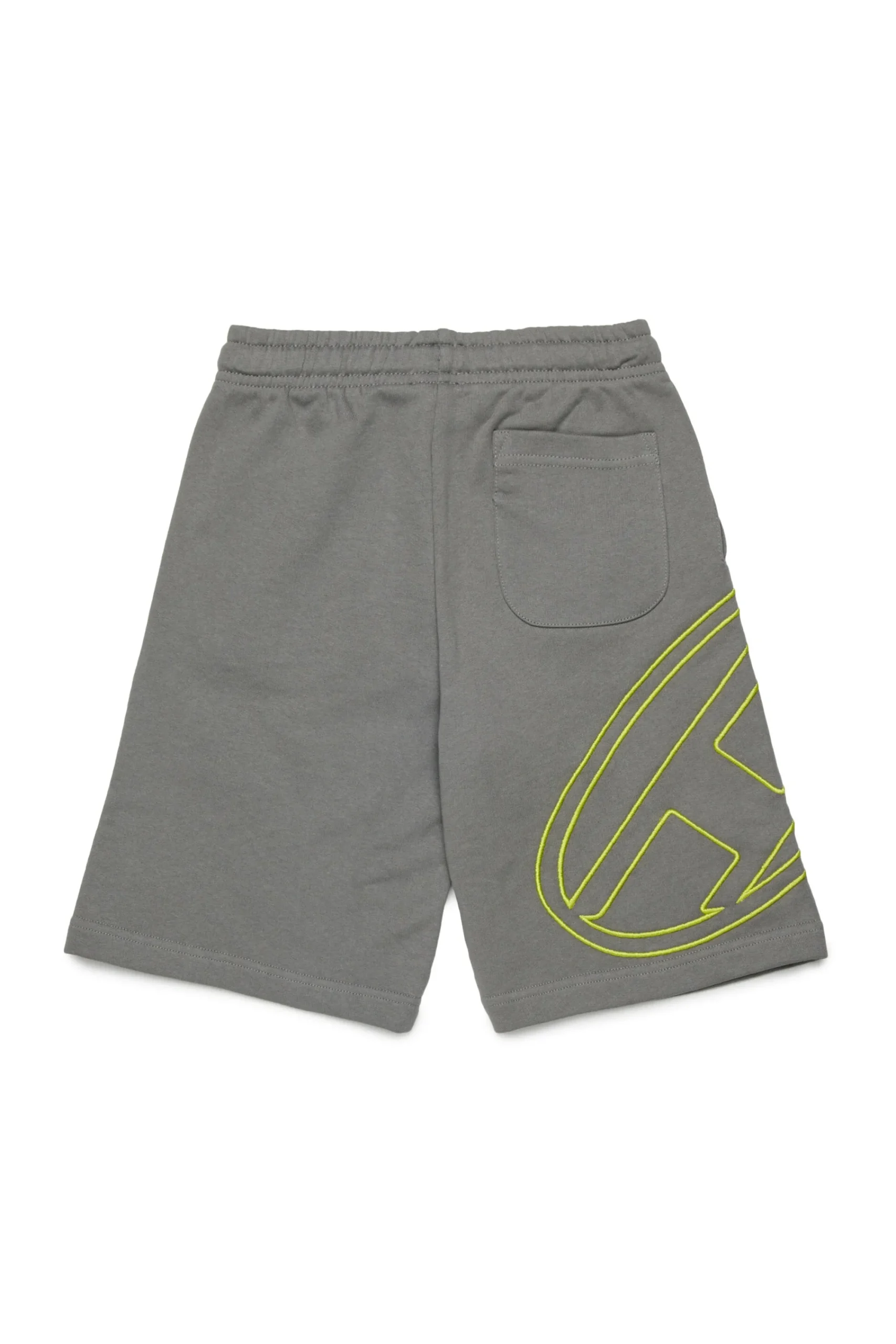 Oval D By Diesel | Oval D By Diesel>DIESEL Fleece shorts with maxi Oval D logo dark grey