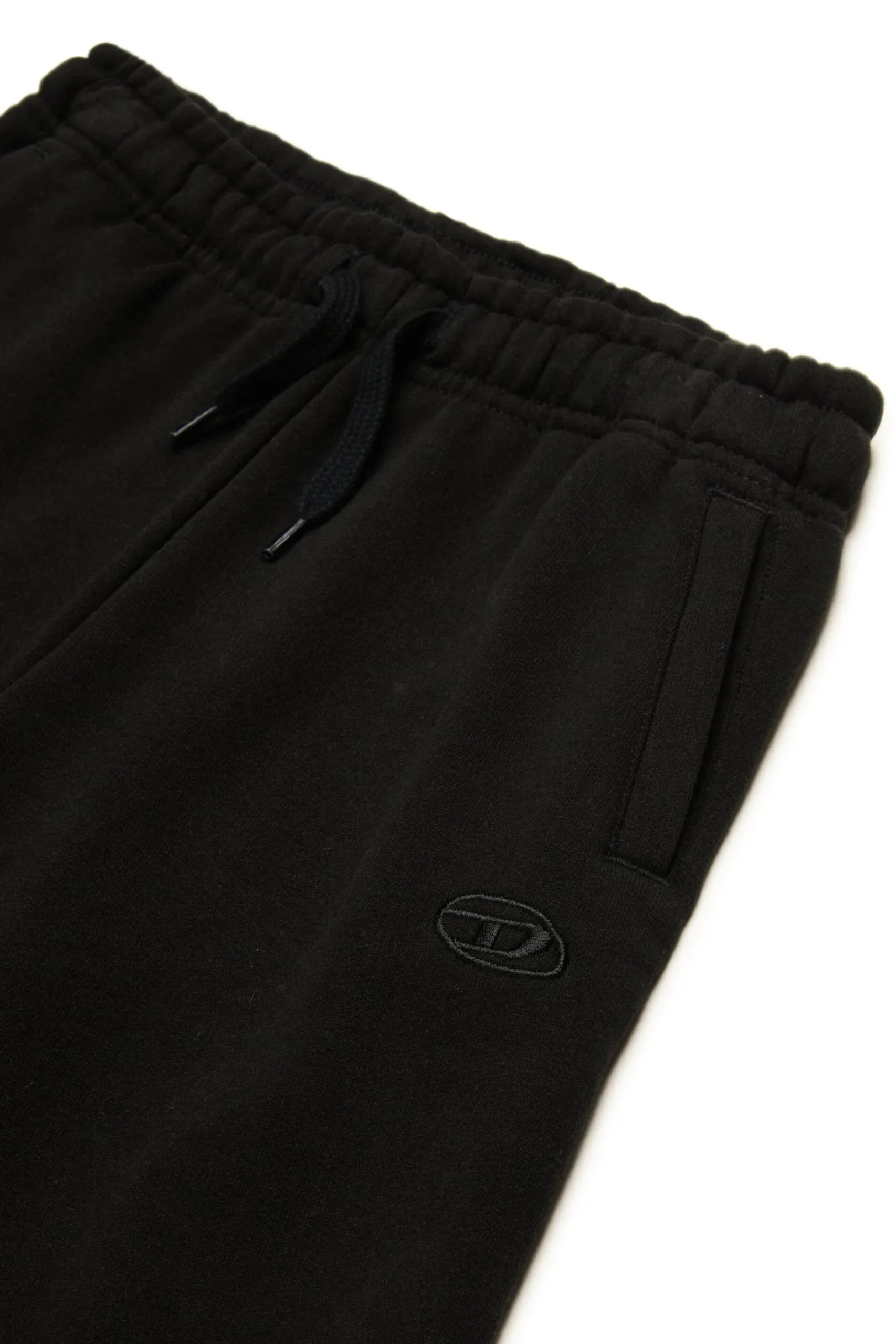 Oval D By Diesel | Oval D By Diesel>DIESEL Fleece shorts with maxi Oval D logo black